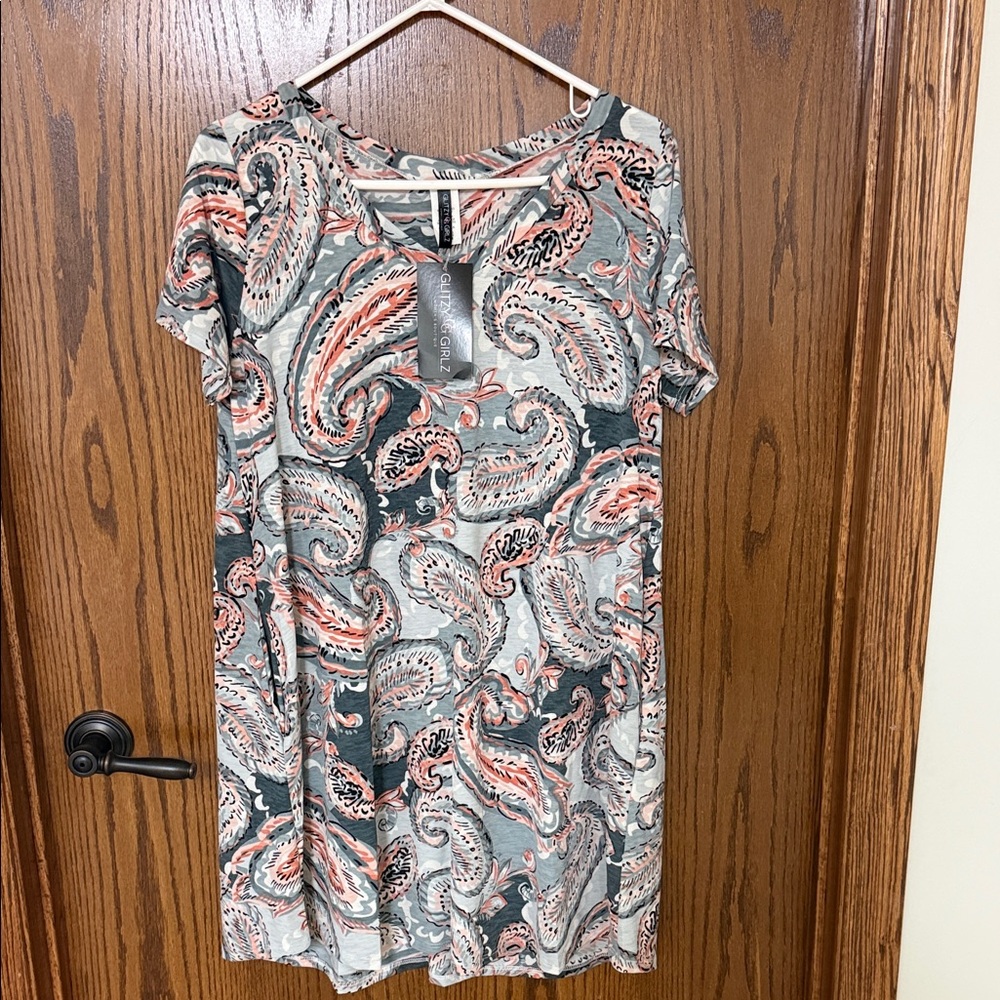 Paisley Print Dress